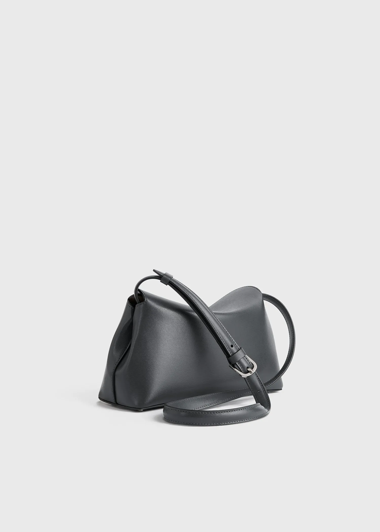 T-lock leather clutch shark sold by Toteme product image thumbnail 4