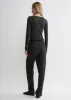 Classic rib top charcoal melange sold by Toteme