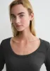 Classic rib top charcoal melange sold by Toteme