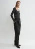 Classic rib top charcoal melange sold by Toteme