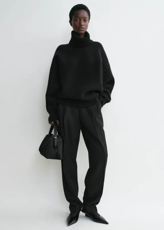 Double-knit turtleneck black sold by Toteme