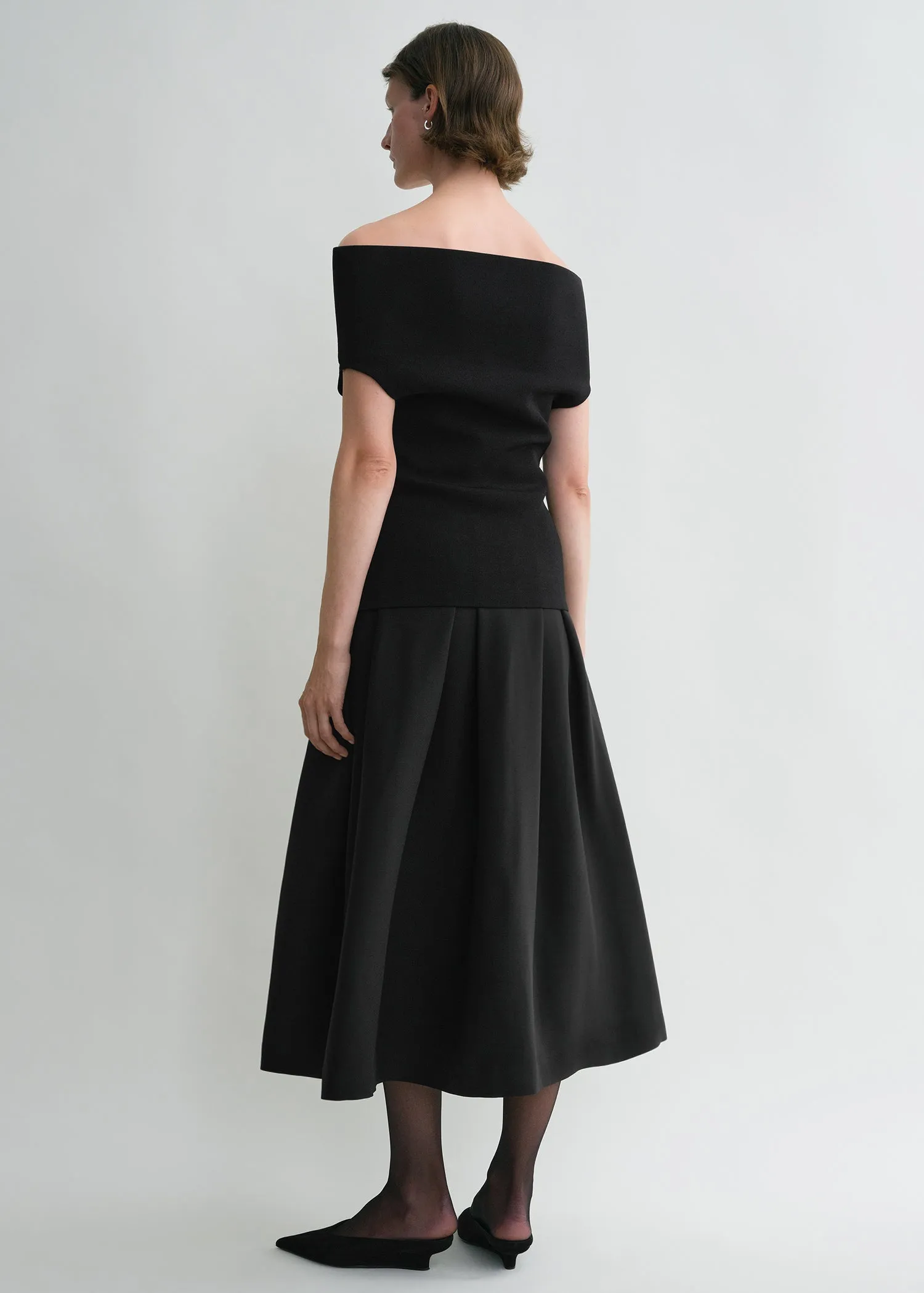 Double-knit top black sold by Toteme product image thumbnail 3