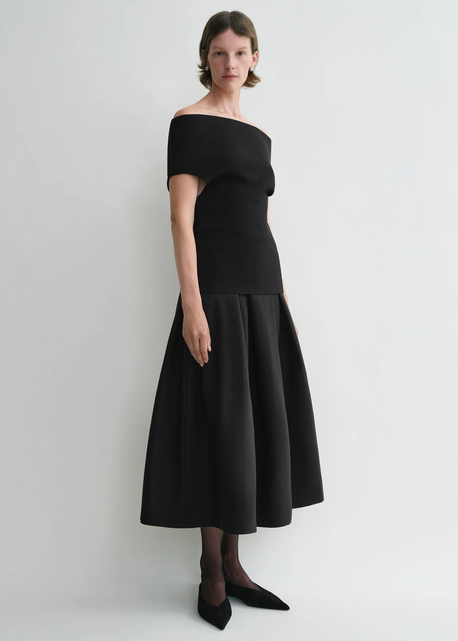Double-knit top black sold by Toteme product image thumbnail 2