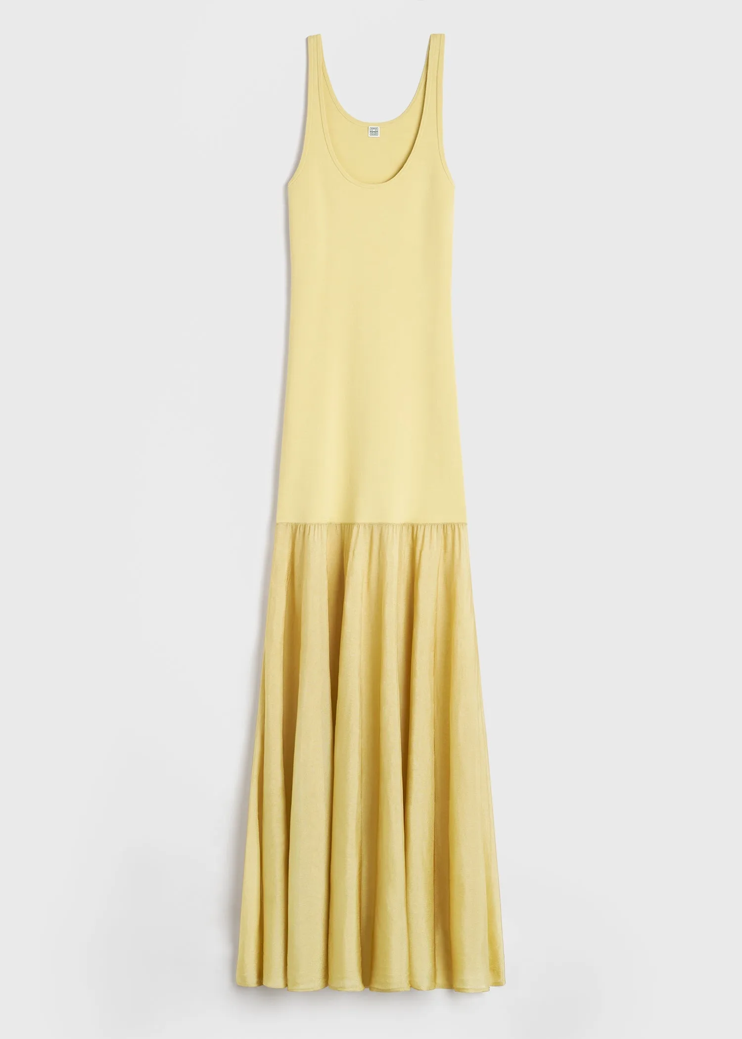 Evening tank dress soft yellow sold by Toteme product image thumbnail 5
