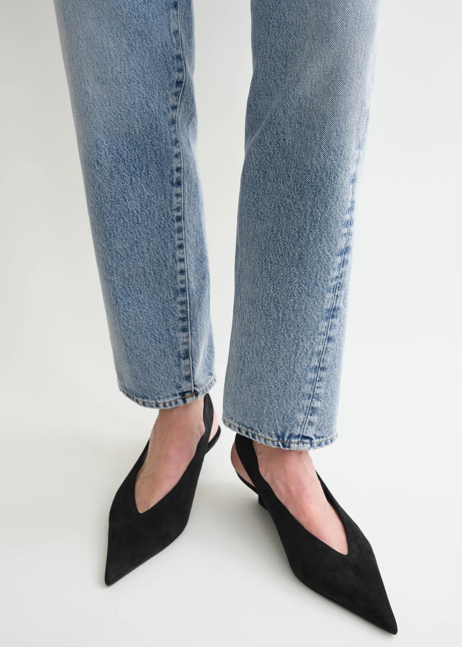 Twisted seam denim worn blue sold by Toteme product image thumbnail 4