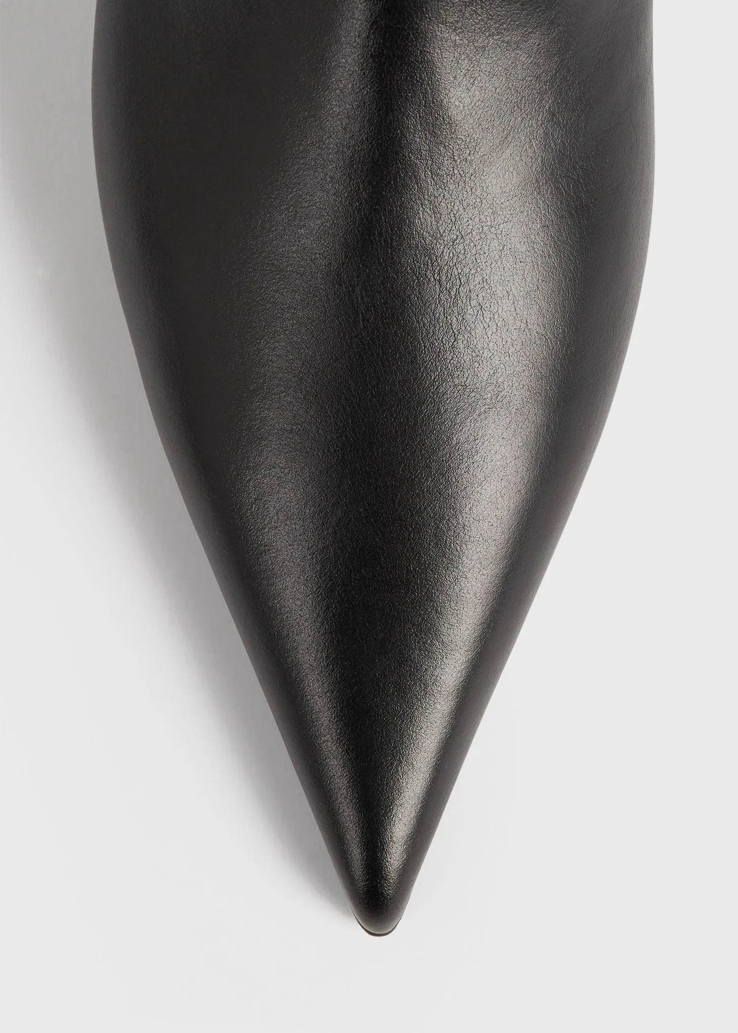 Sharp leather knee-high boots black sold by Toteme product image thumbnail 5