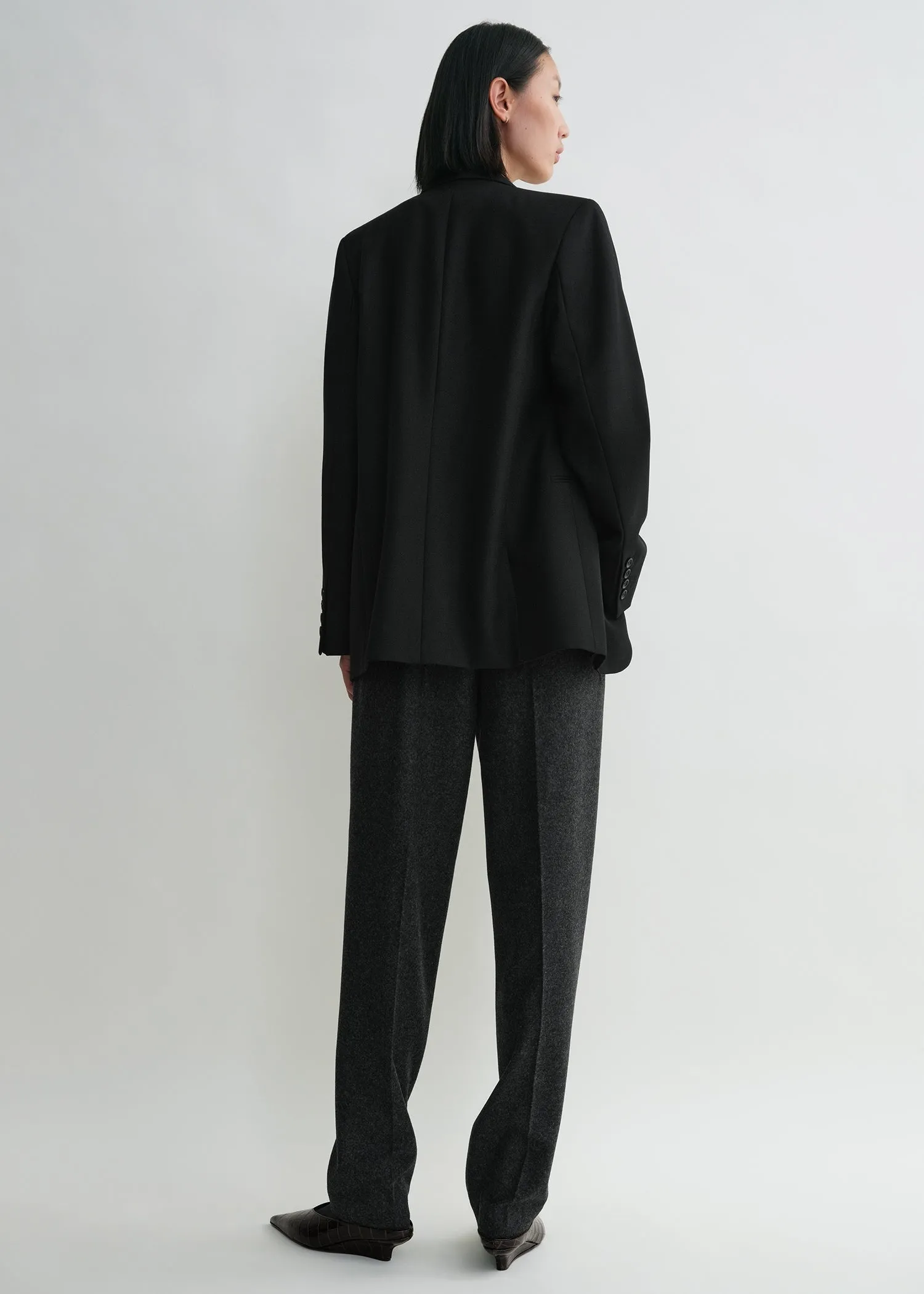 Tailored suit jacket black sold by Toteme product image thumbnail 3
