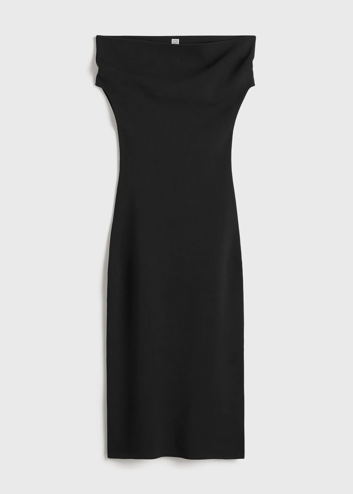 Double-knit dress black sold by Toteme product image thumbnail 5