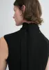 Sleeveless scarf knit black sold by Toteme