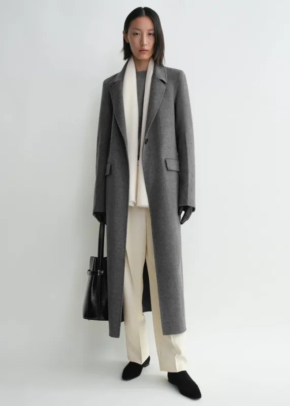 Classic doublé coat mid grey melange sold by Toteme