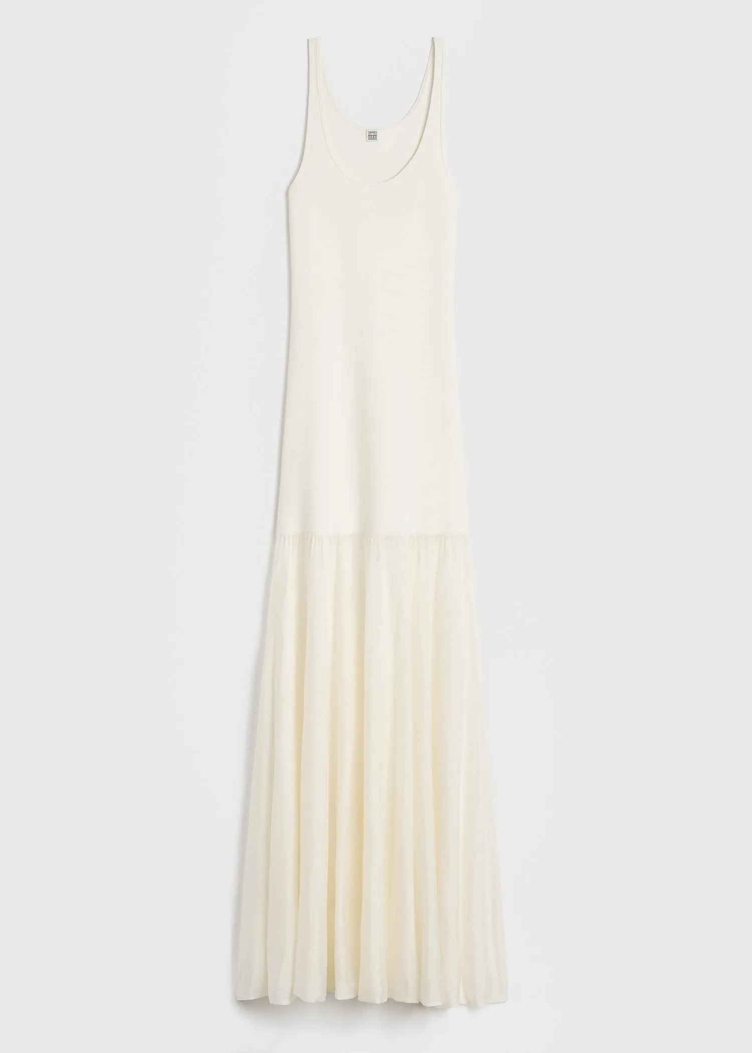 Evening tank dress macadamia sold by Toteme product image thumbnail 5