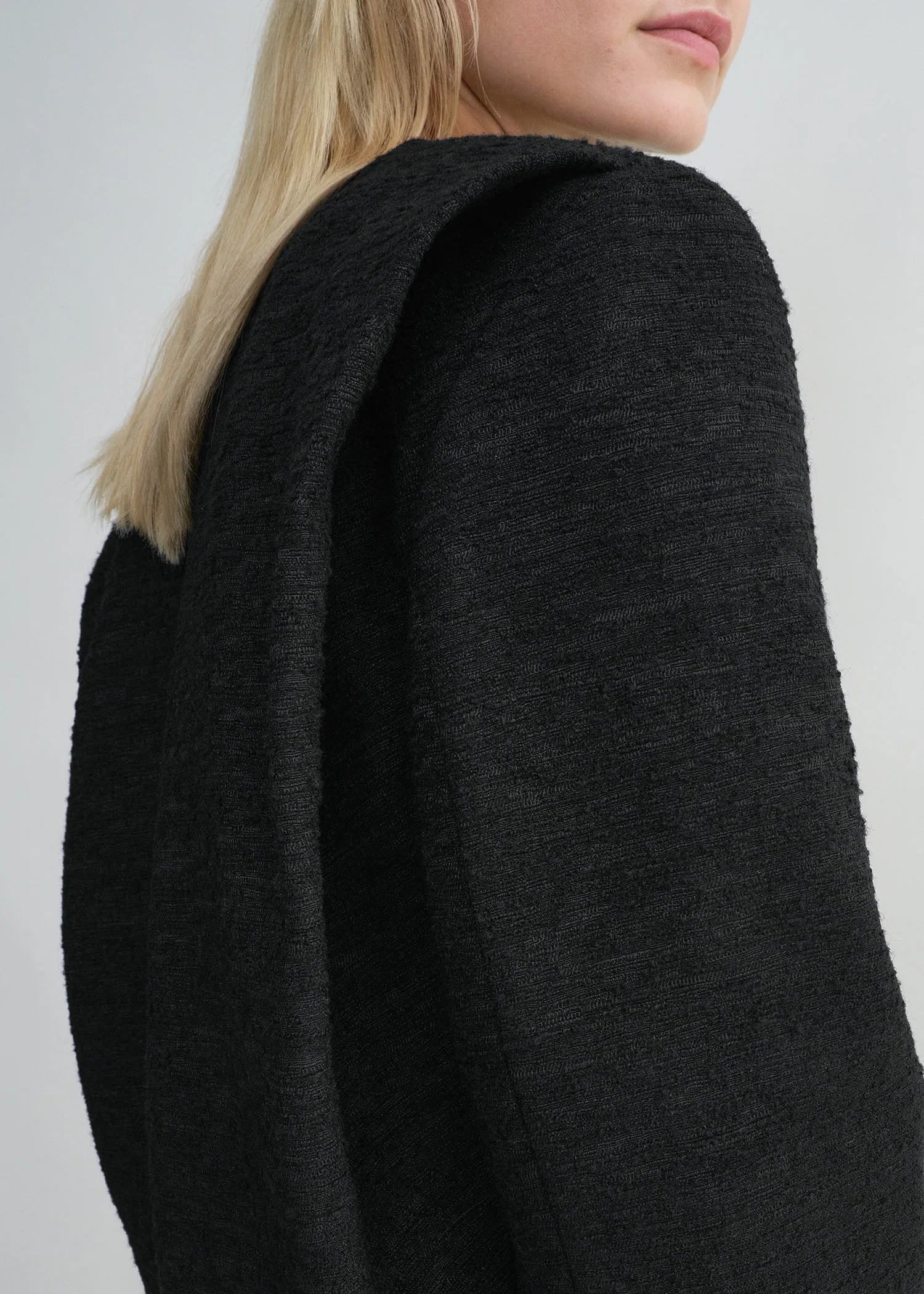 Cropped bouclé jacket black sold by Toteme product image thumbnail 4