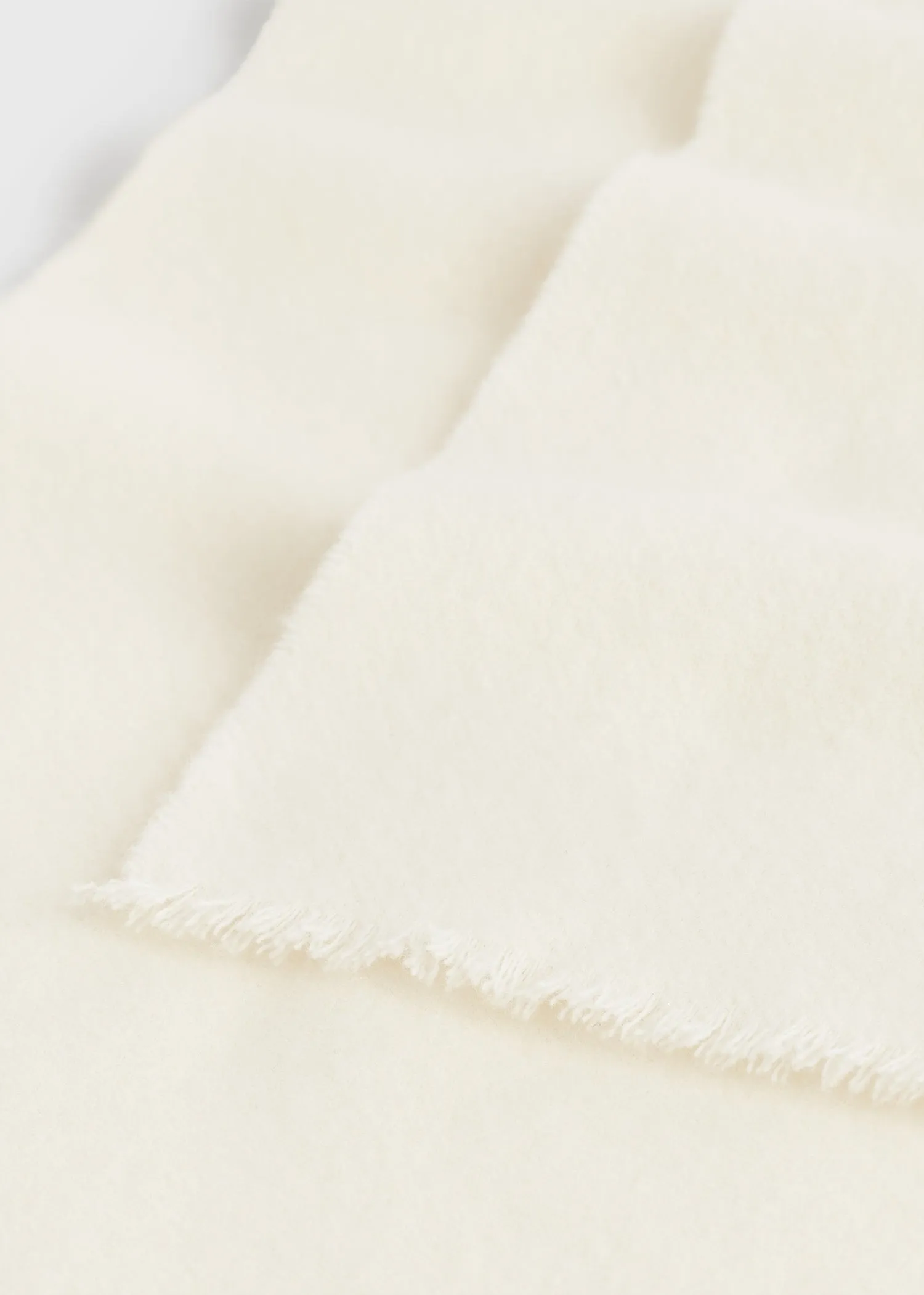 Wide classic wool scarf ivory sold by Toteme product image thumbnail 5