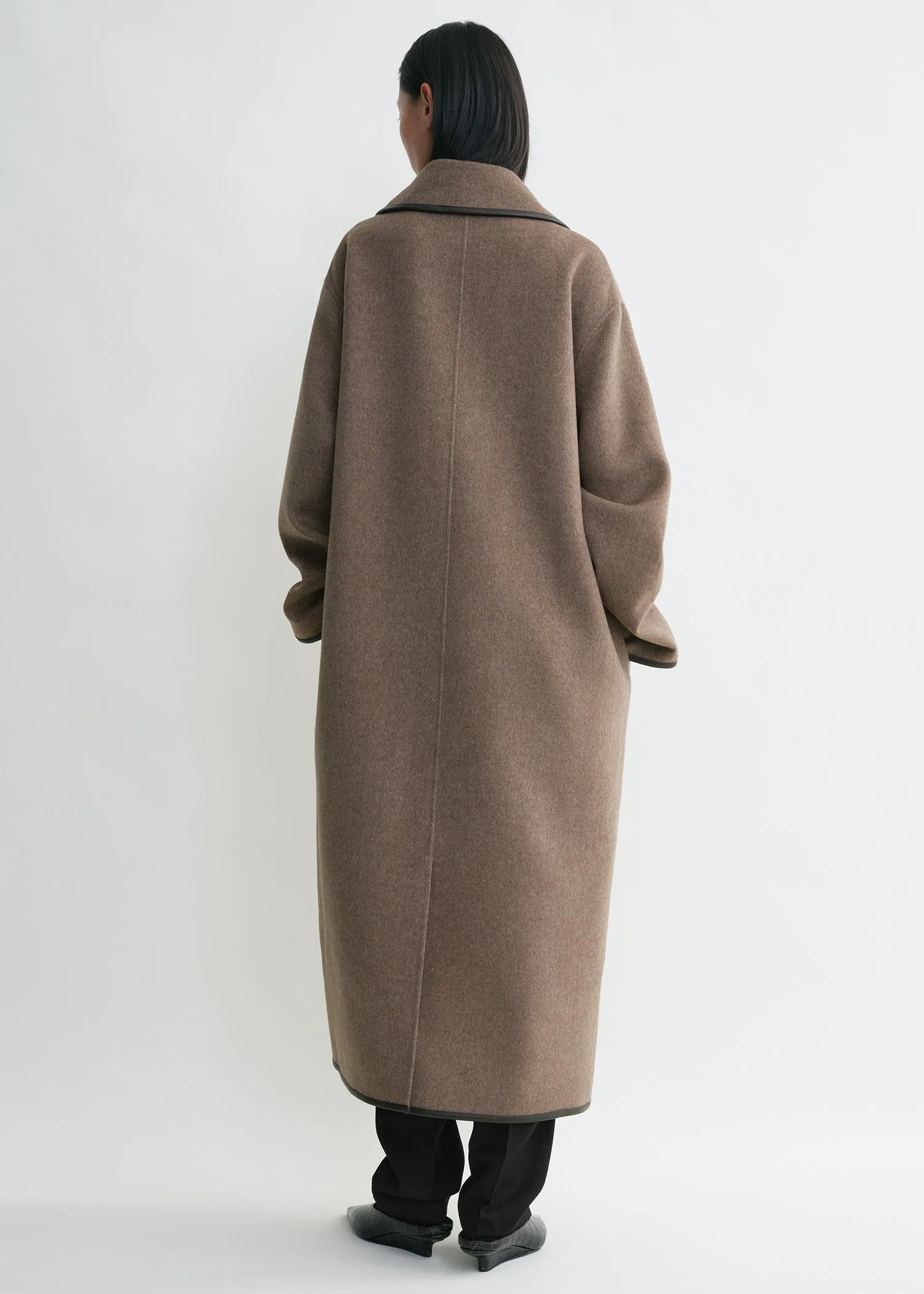 Double clasp coat oak melange sold by Toteme product image thumbnail 3