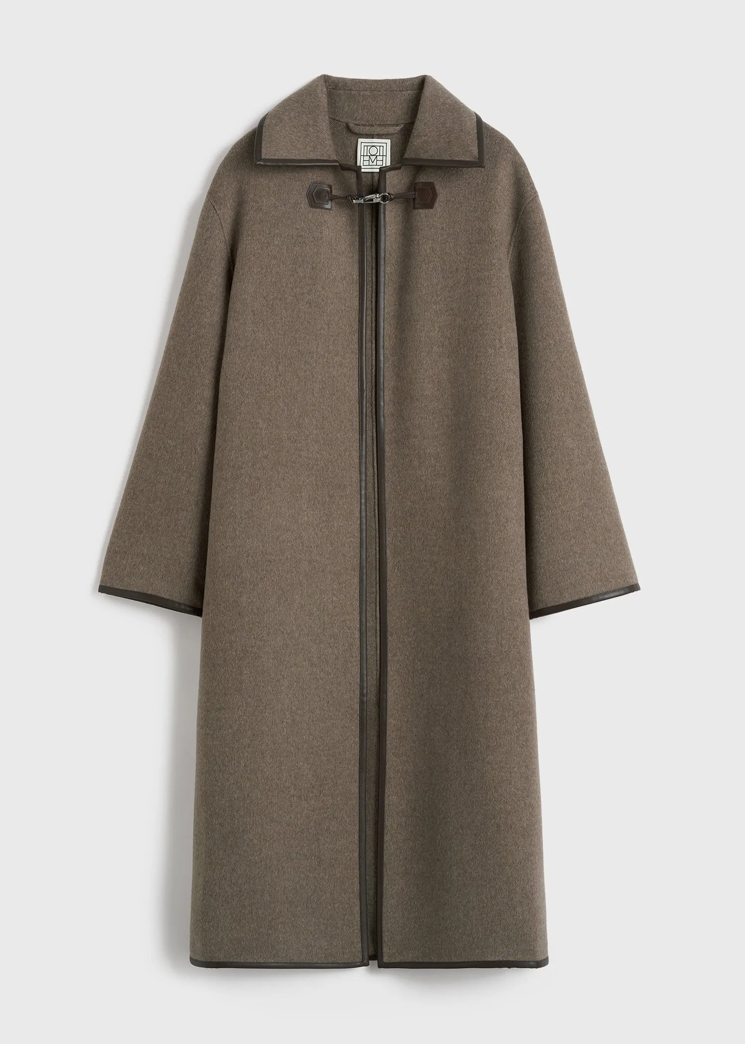 Double clasp coat oak melange sold by Toteme product image thumbnail 5