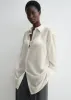 Relaxed voile shirt milk sold by Toteme