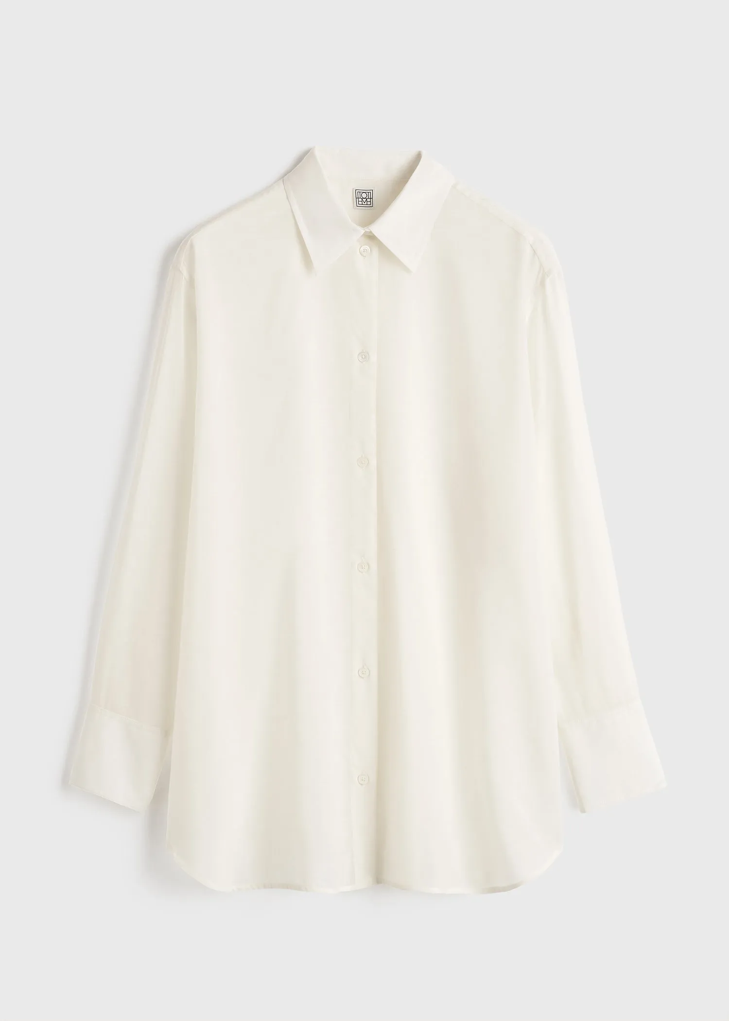 Relaxed voile shirt milk sold by Toteme product image thumbnail 5