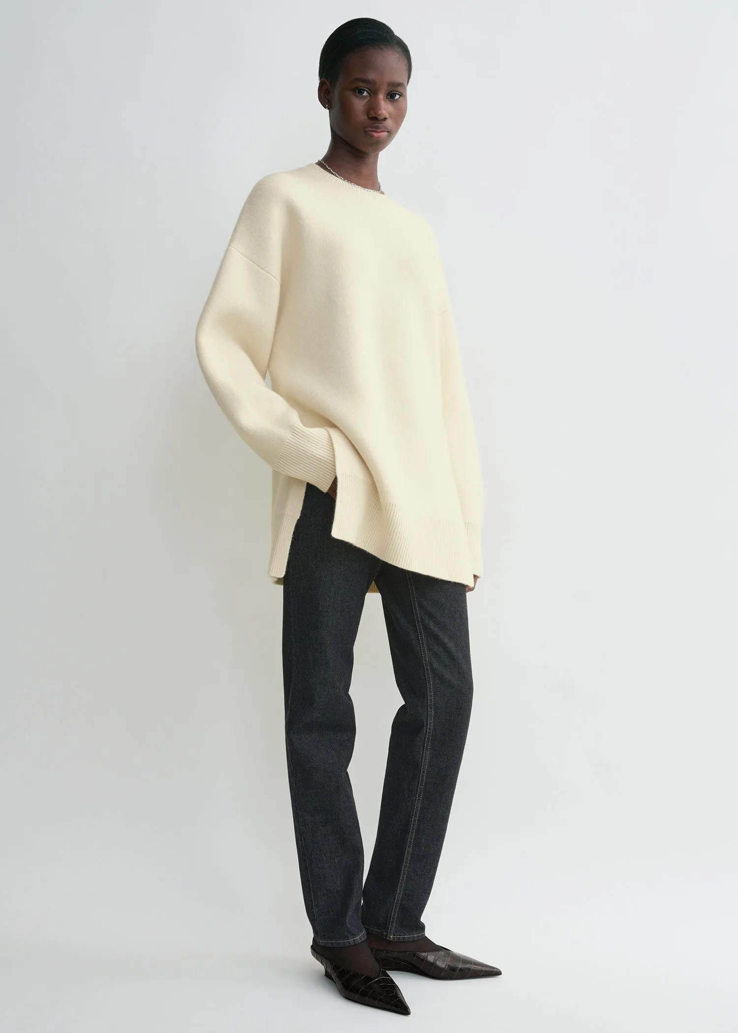 Double-knit pullover snow sold by Toteme