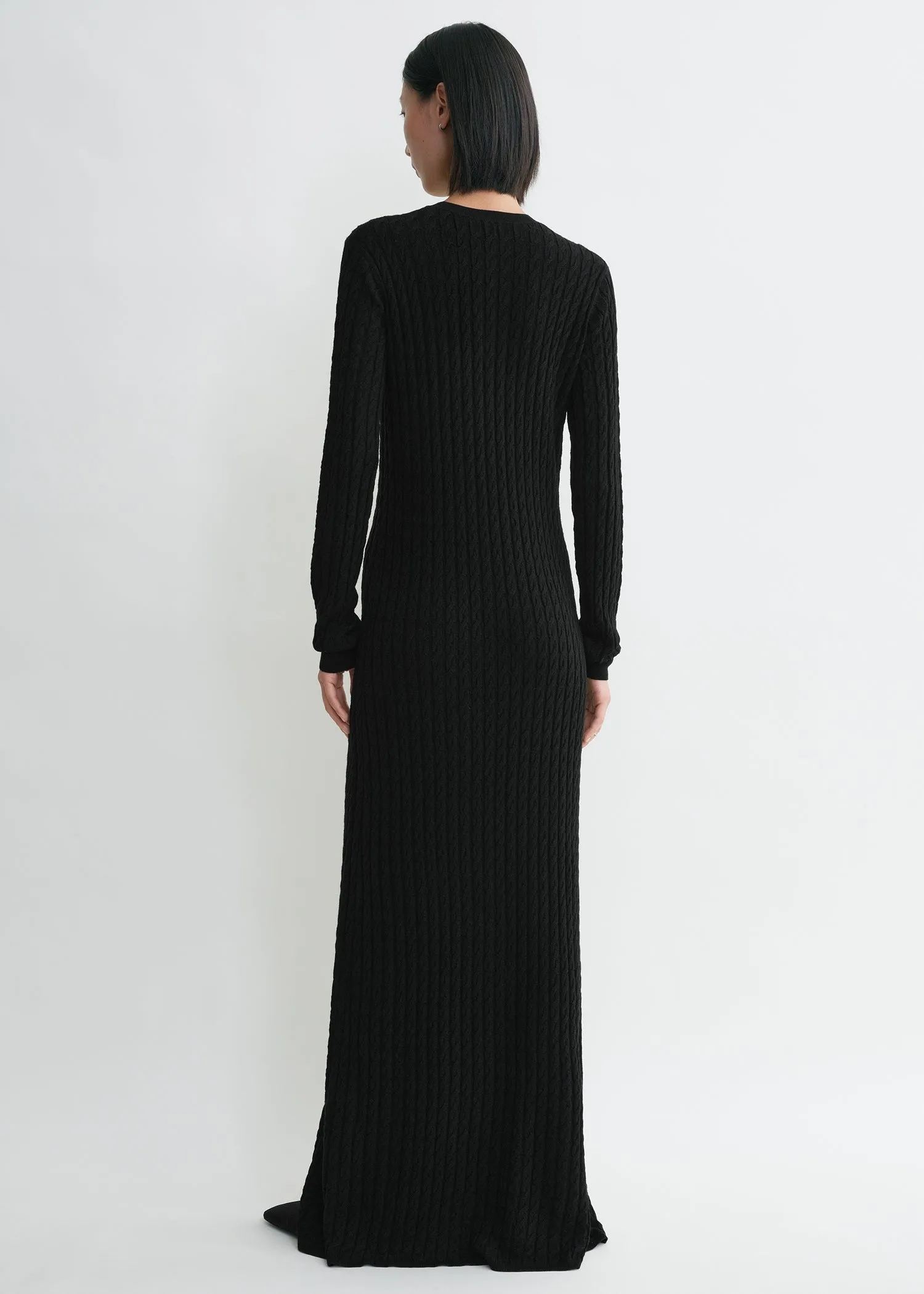Cable knit dress black sold by Toteme product image thumbnail 3
