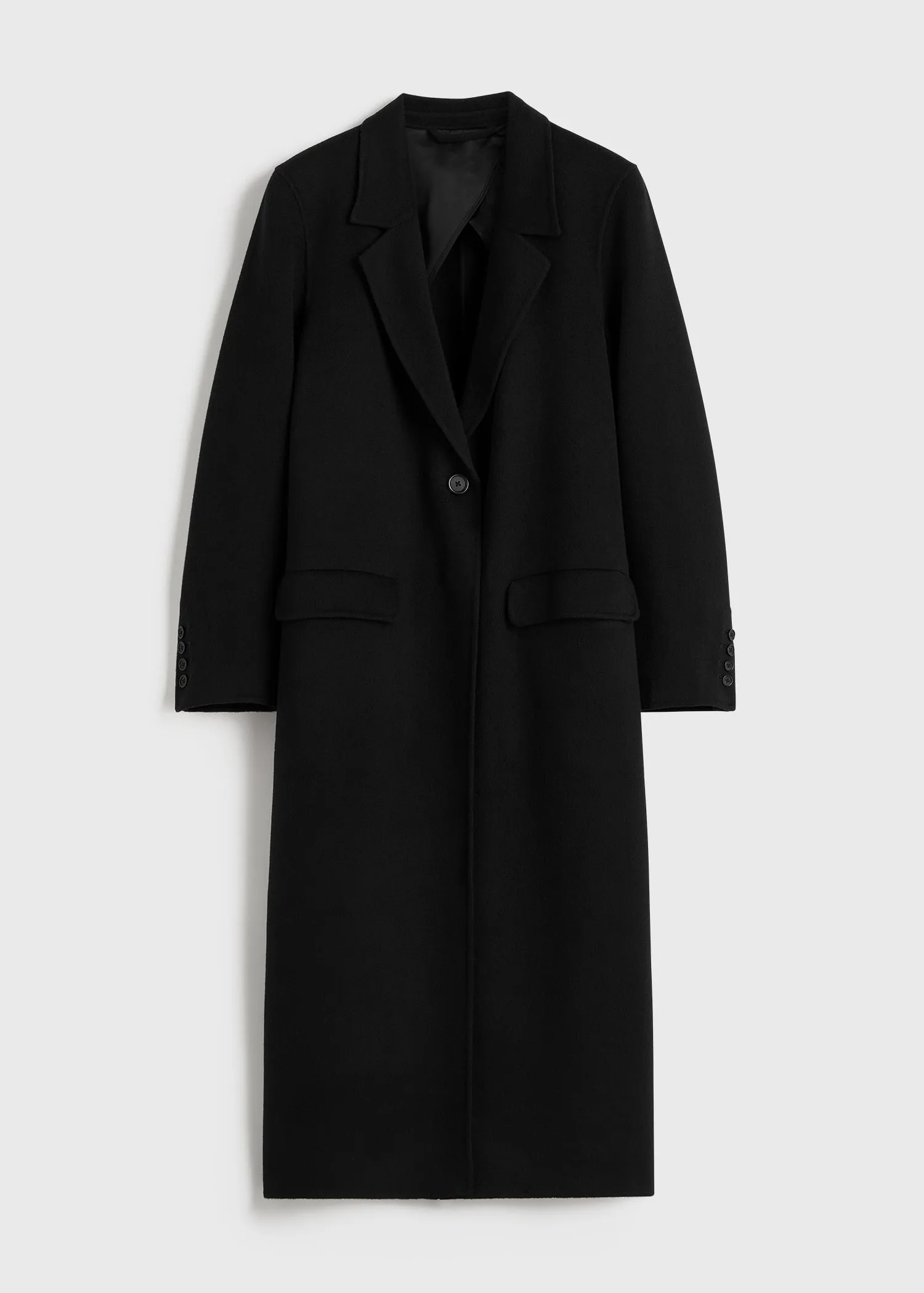 Classic doublé coat black sold by Toteme product image thumbnail 5