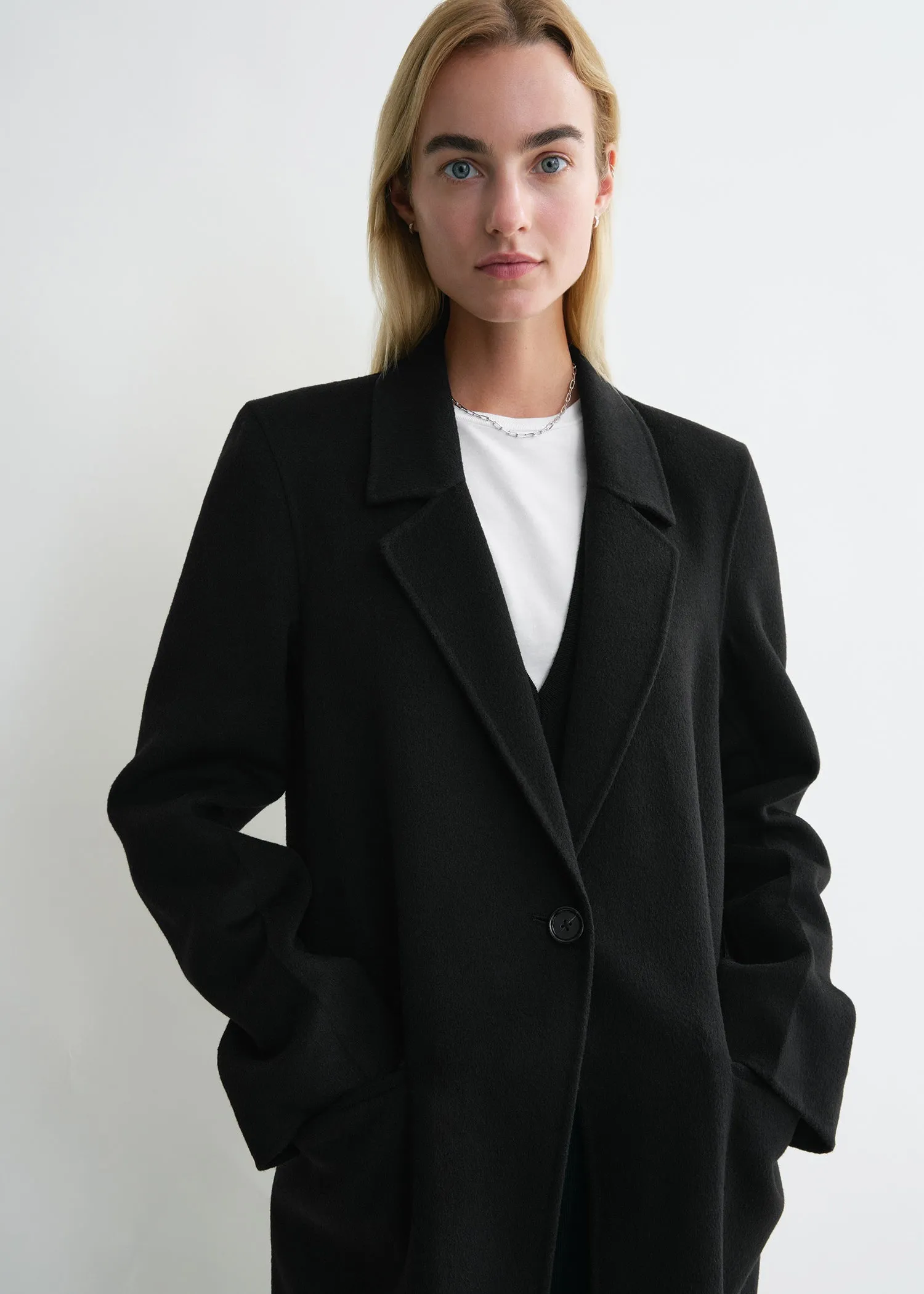 Classic doublé coat black sold by Toteme product image thumbnail 4
