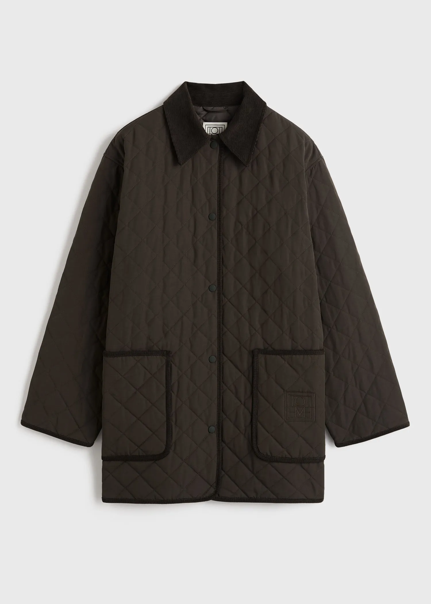 Quilted barn jacket espresso sold by Toteme product image thumbnail 5
