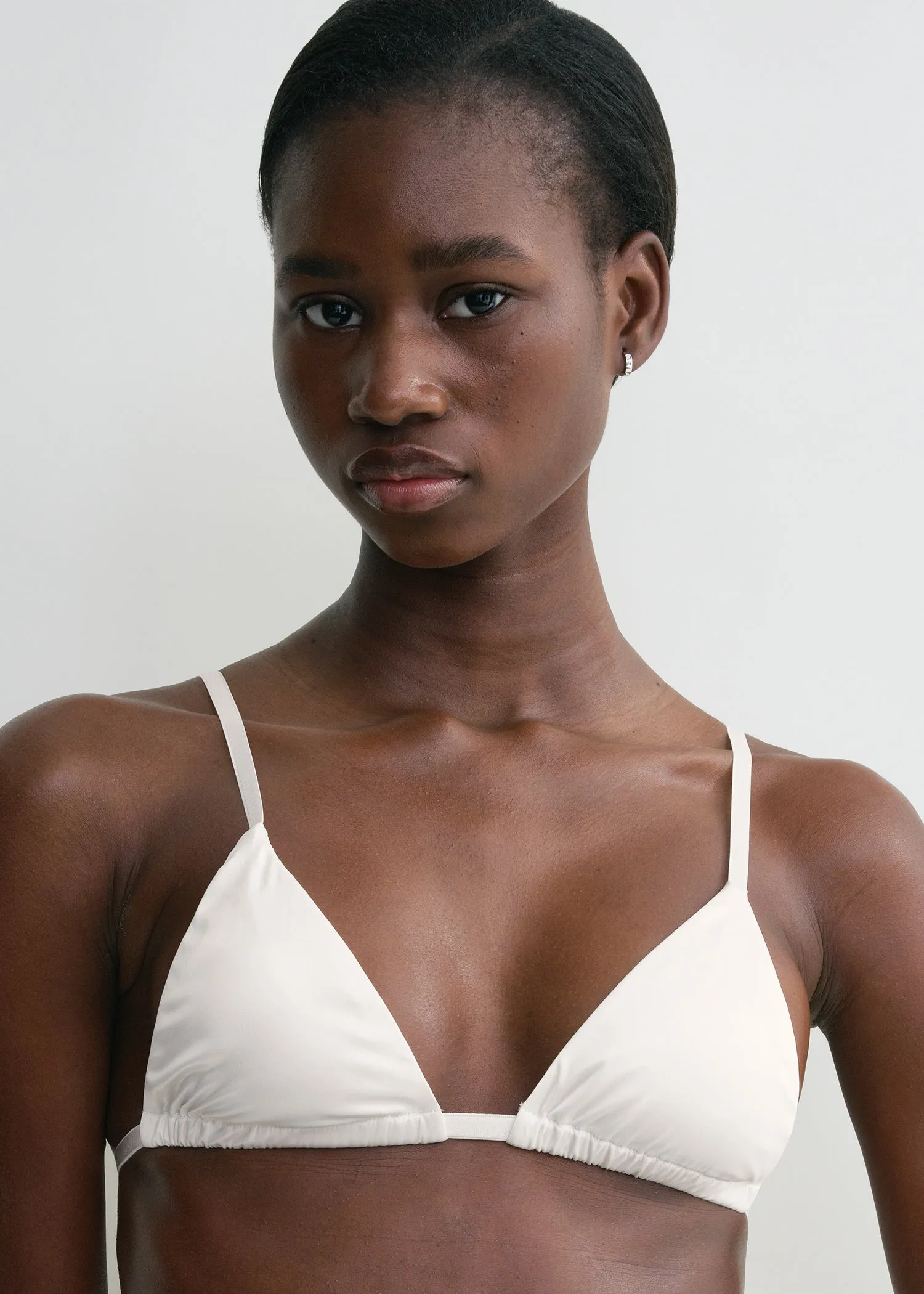 Satin bralette milk sold by Toteme product image thumbnail 2