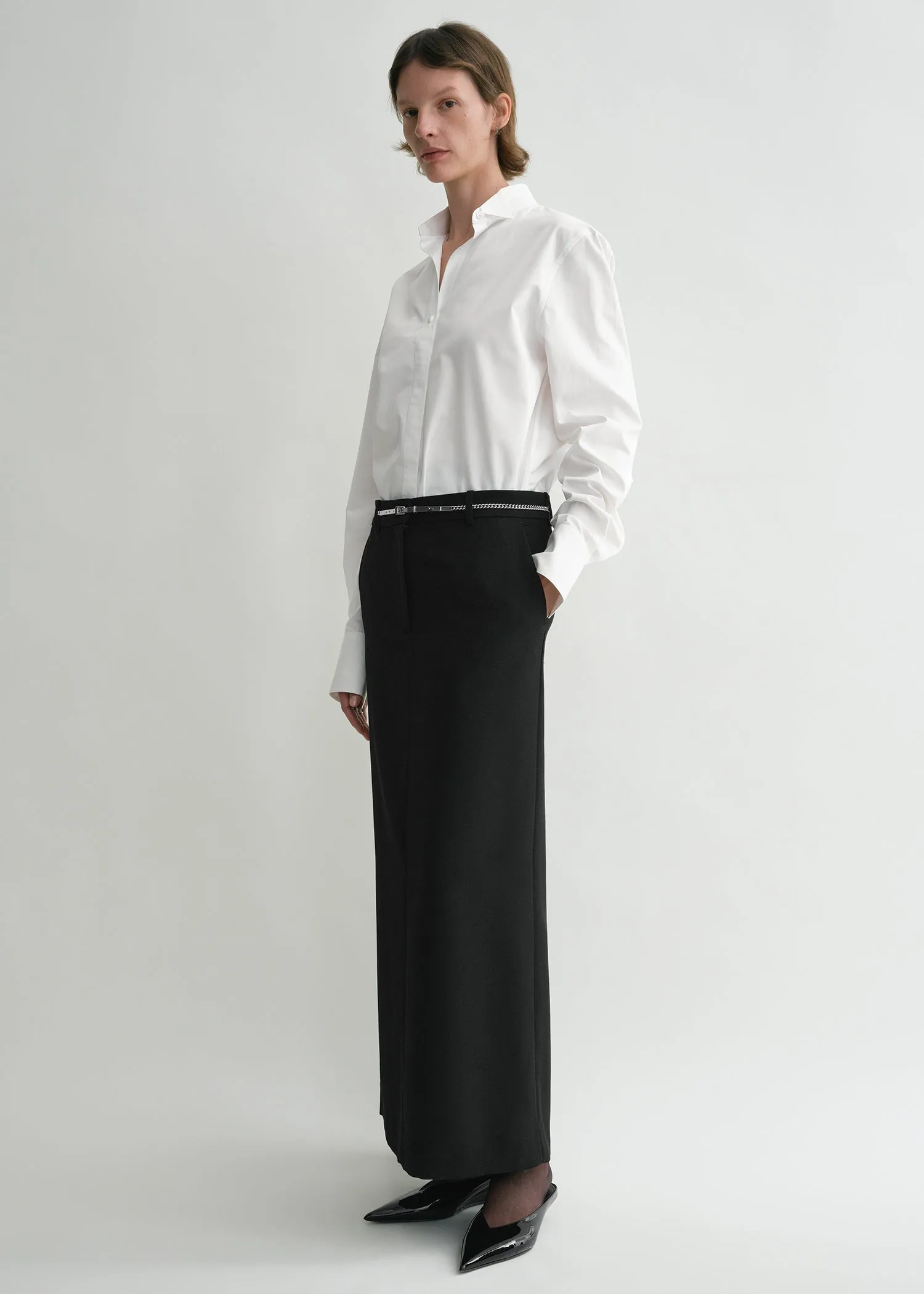 Tuxedo shirt white sold by Toteme product image thumbnail 2