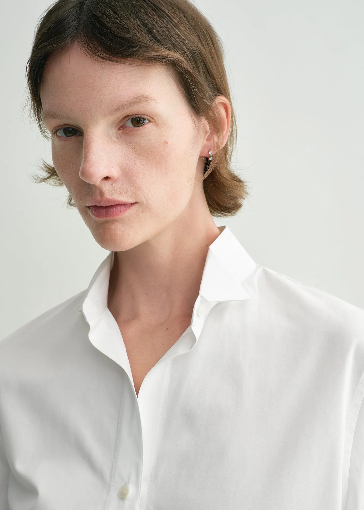 Tuxedo shirt white sold by Toteme product image thumbnail 4
