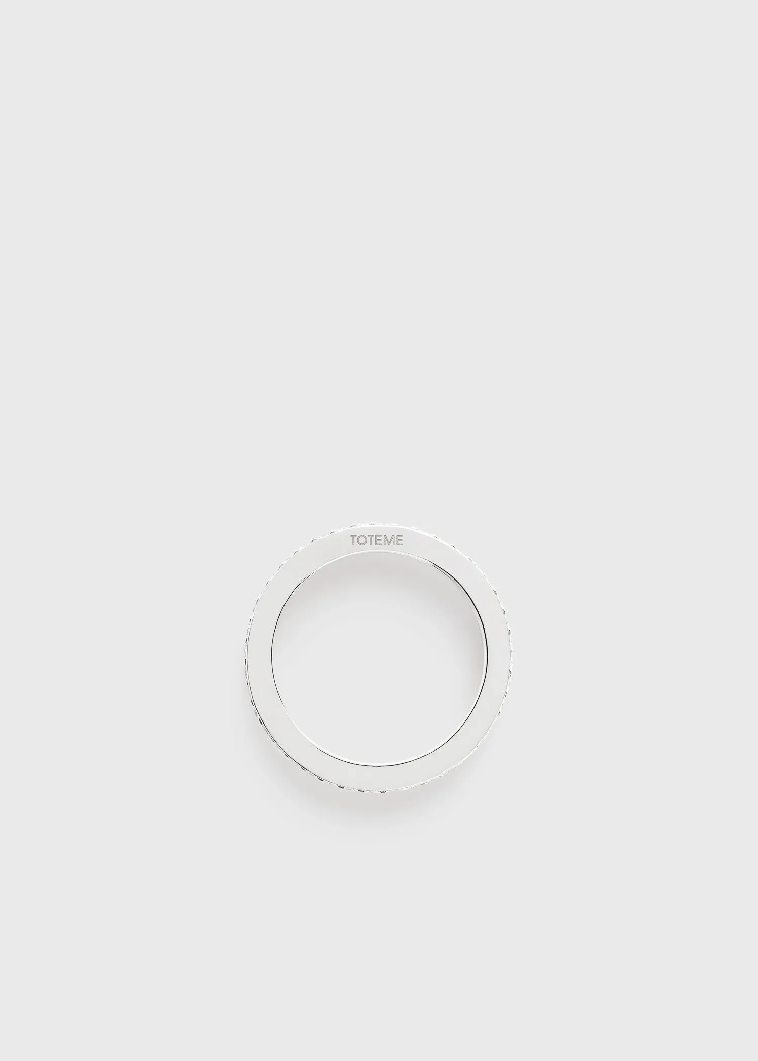 Eternity diamond midi ring 18kt white gold sold by Toteme product image thumbnail 4