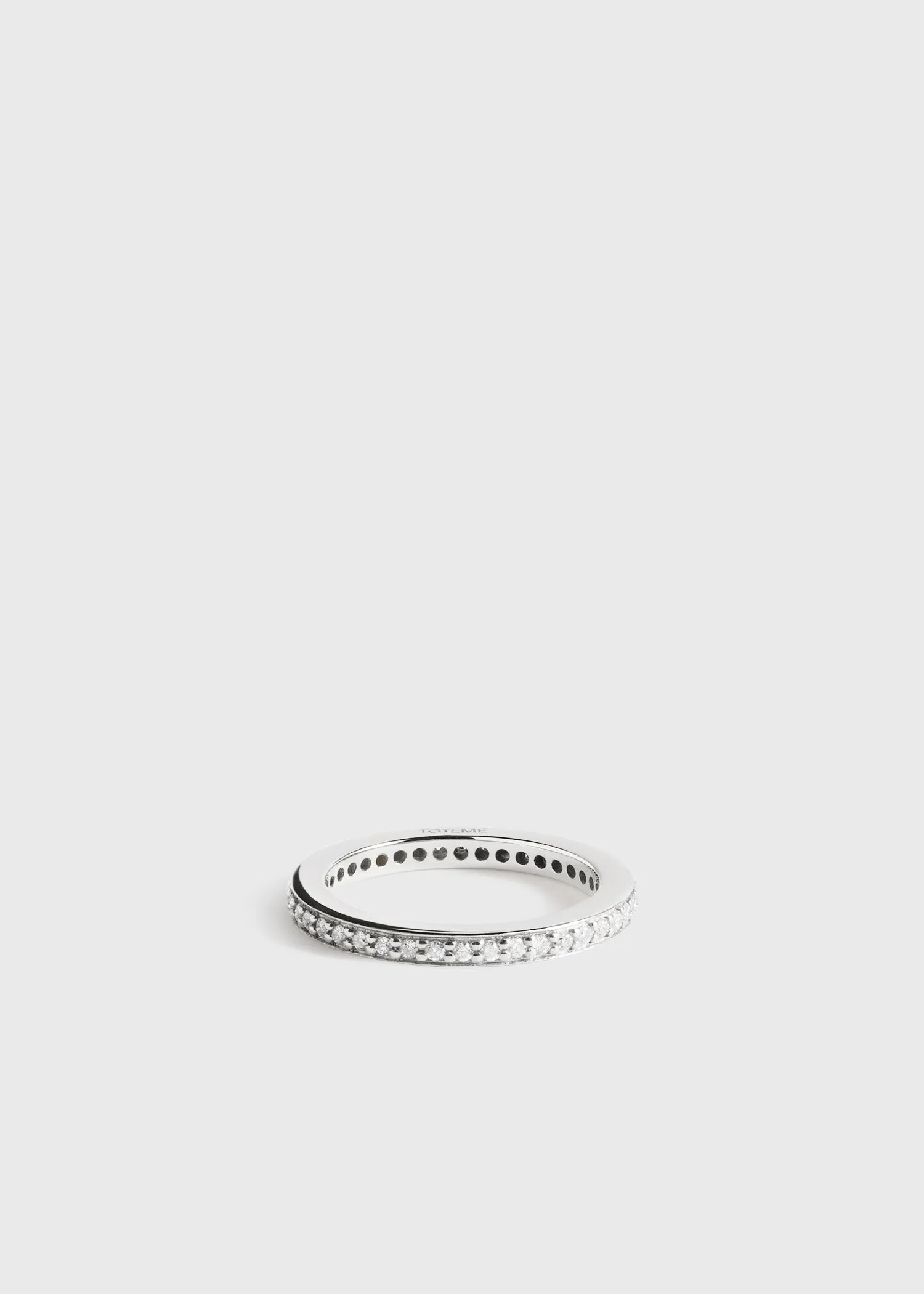 Eternity diamond midi ring 18kt white gold sold by Toteme