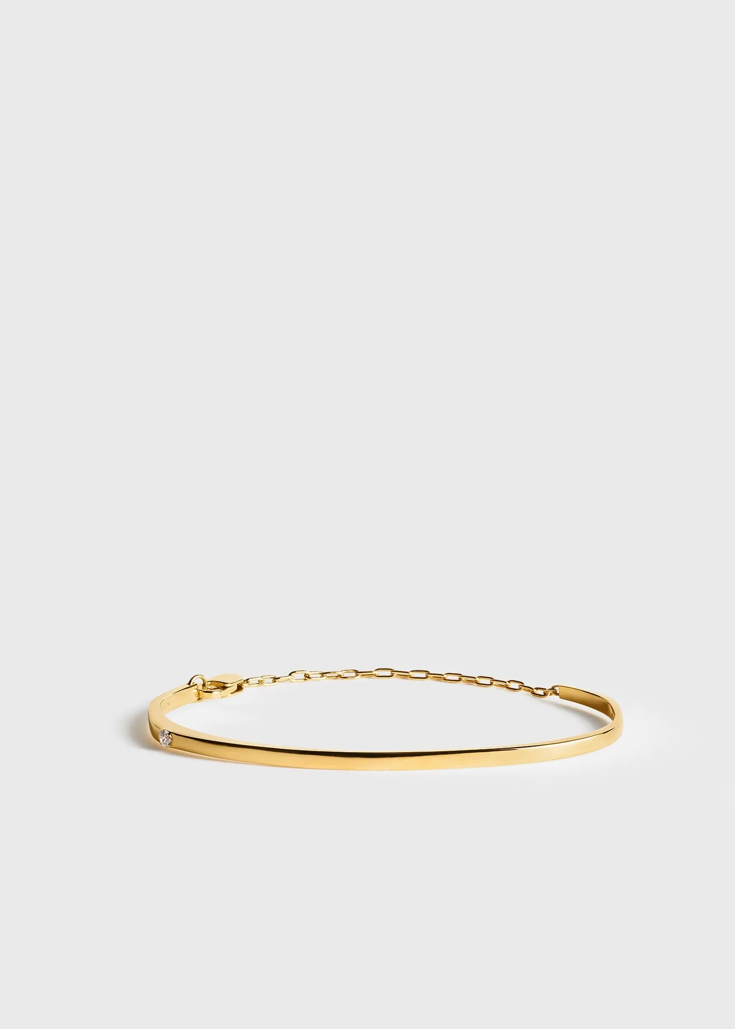 Diamond chain bracelet 18kt gold sold by Toteme