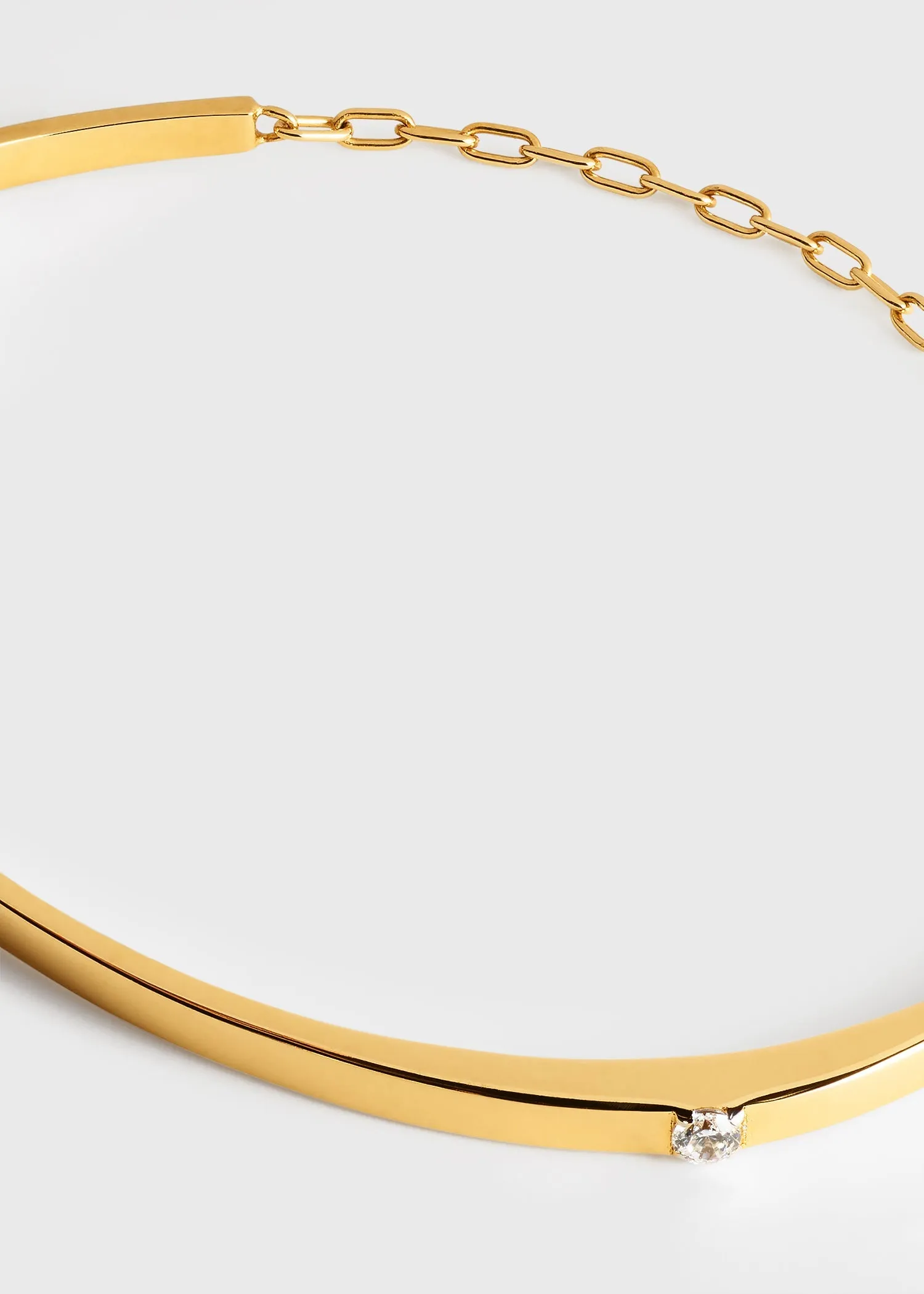 Diamond chain bracelet 18kt gold sold by Toteme product image thumbnail 5