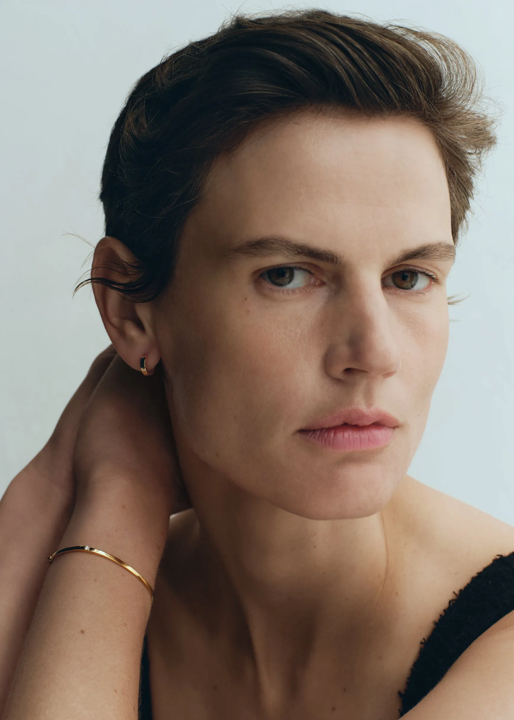 Diamond chain bracelet 18kt gold sold by Toteme product image thumbnail 2