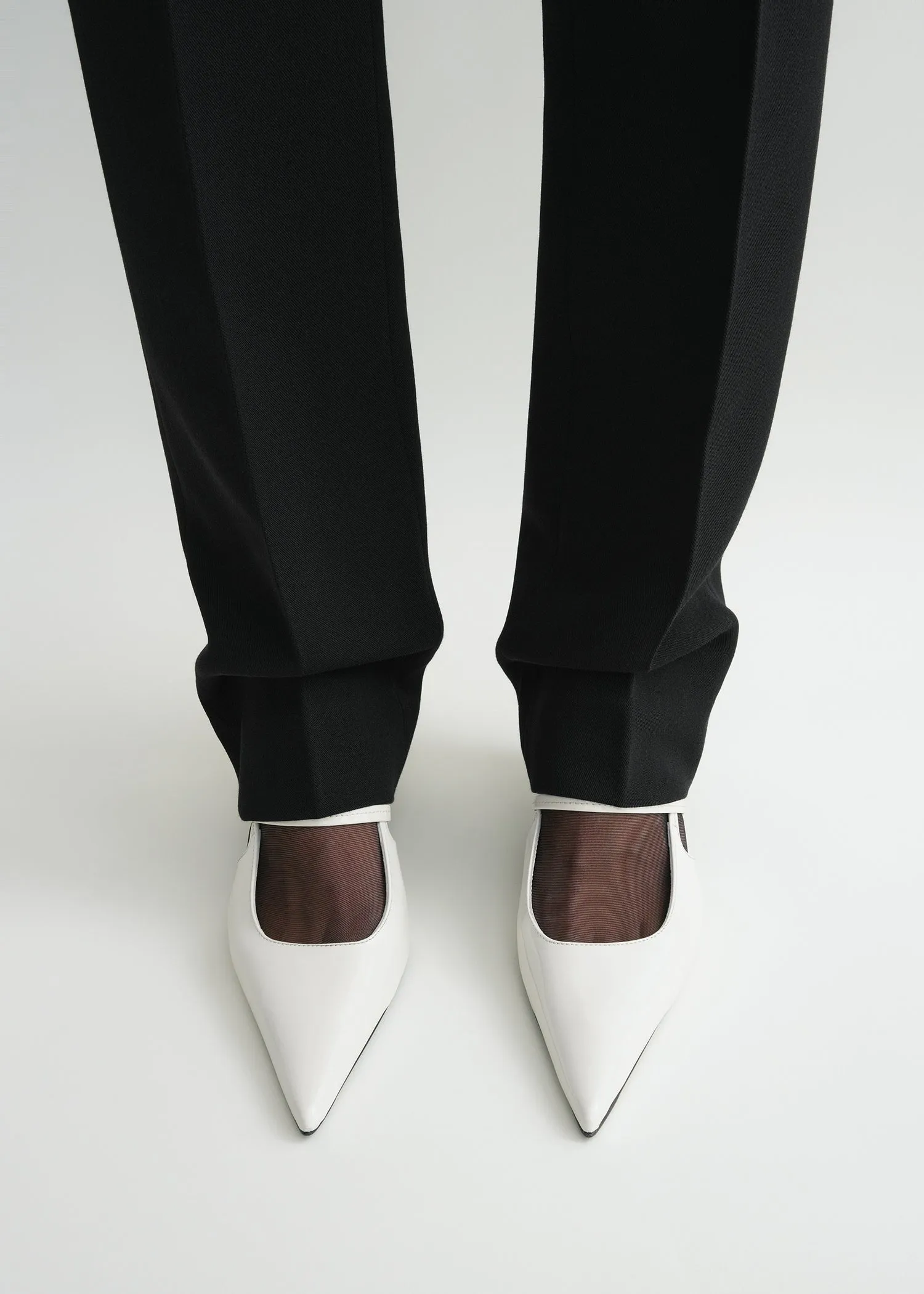 Sharp patent slingbacks off-white sold by Toteme product image thumbnail 2