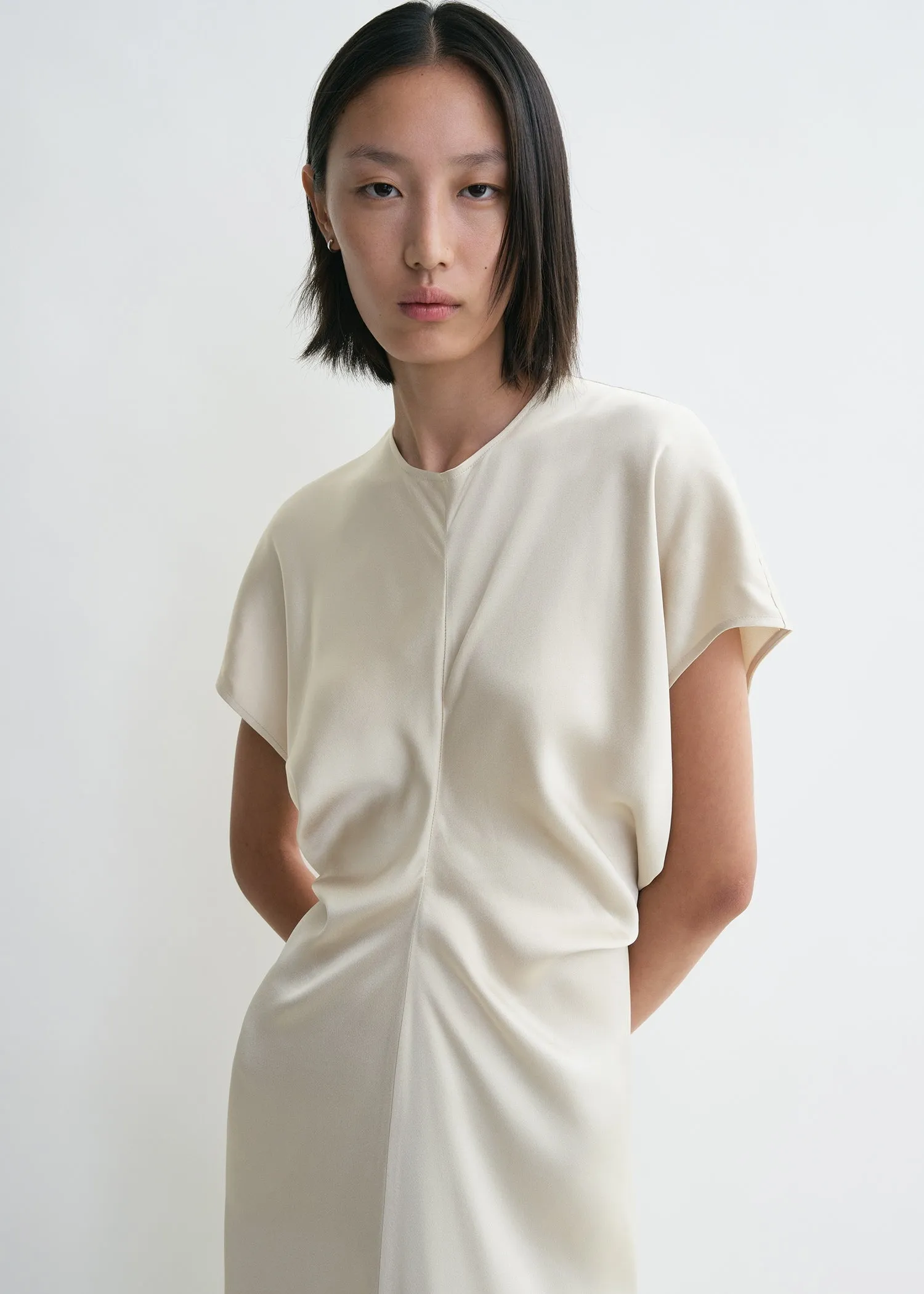 Slouch waist dress pearl sold by Toteme product image thumbnail 4