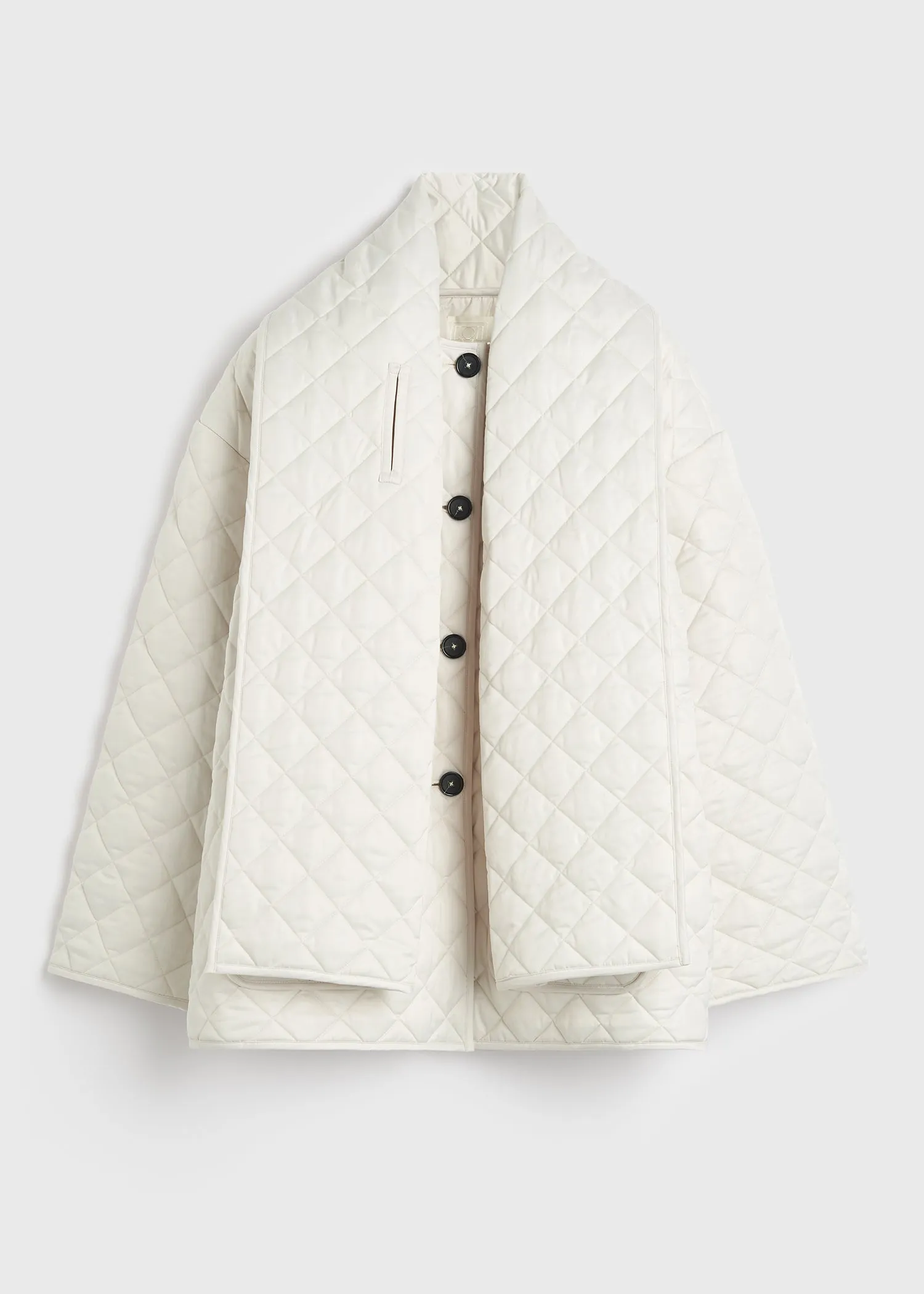 Quilted scarf jacket winter white sold by Toteme product image thumbnail 5