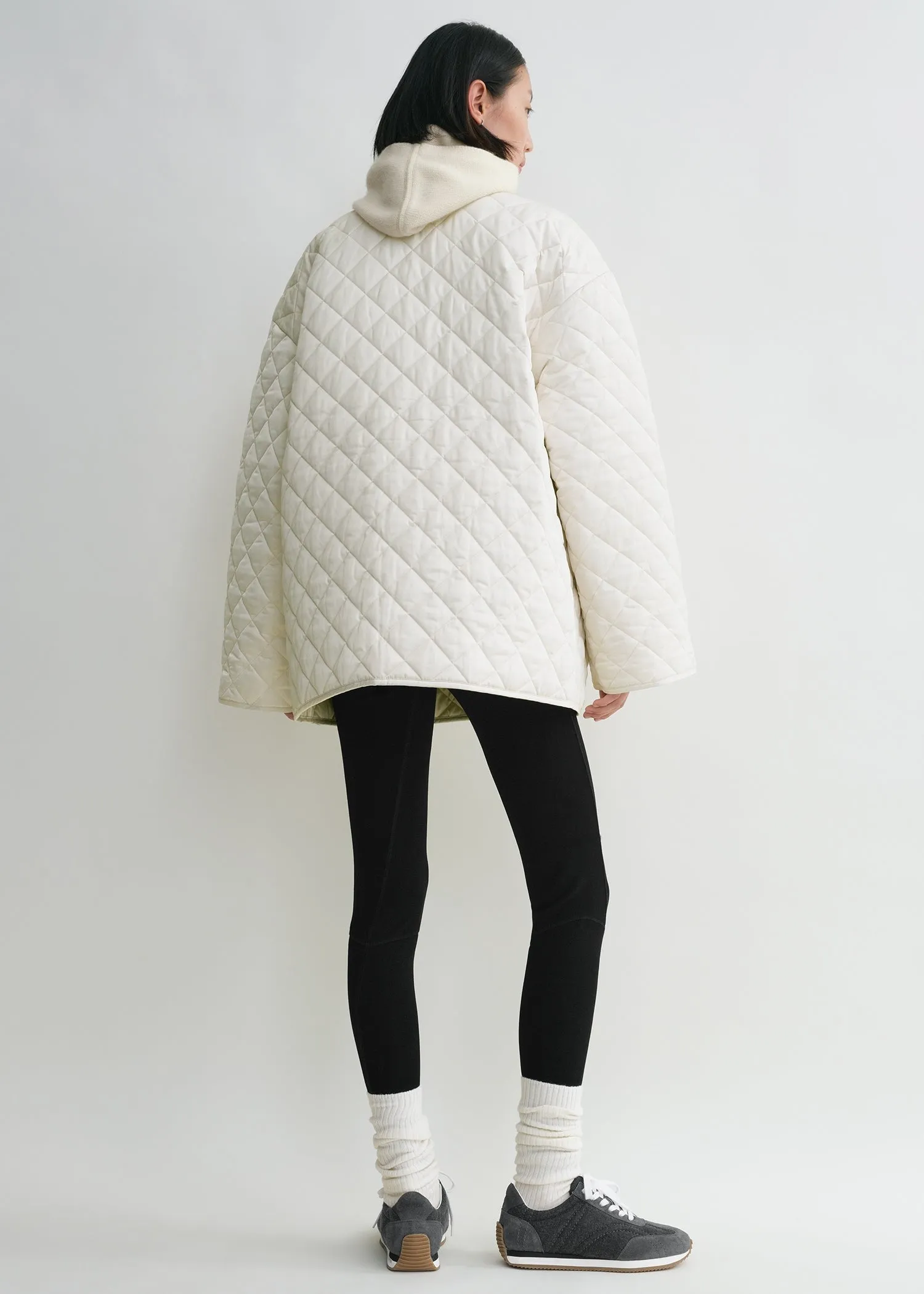 Quilted scarf jacket winter white sold by Toteme product image thumbnail 2
