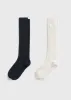 High winter socks navy/winter white sold by Toteme