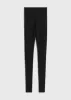 Monogram knit leggings black sold by Toteme