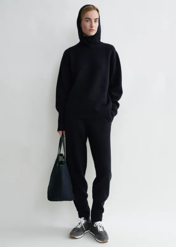 Hooded cashmere sweatshirt navy made by Toteme