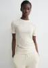 Classic rib tee winter white sold by Toteme