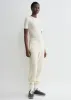 Classic rib tee winter white sold by Toteme