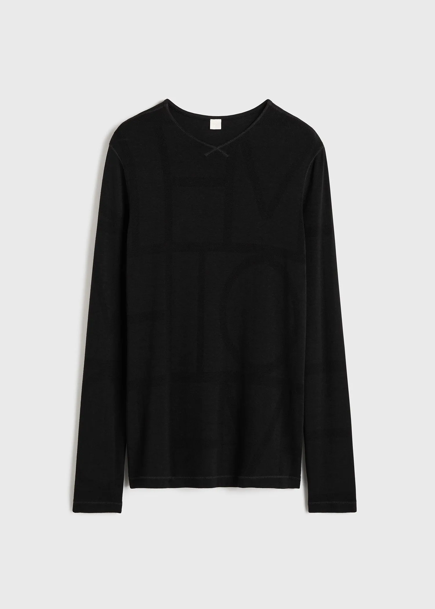 Monogram knit top black sold by Toteme product image thumbnail 5