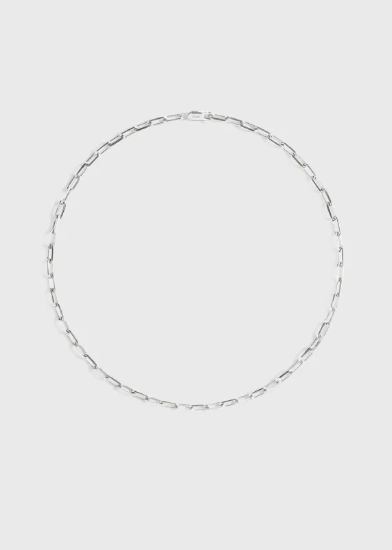 Crew-neck chain 18kt white gold sold by Toteme