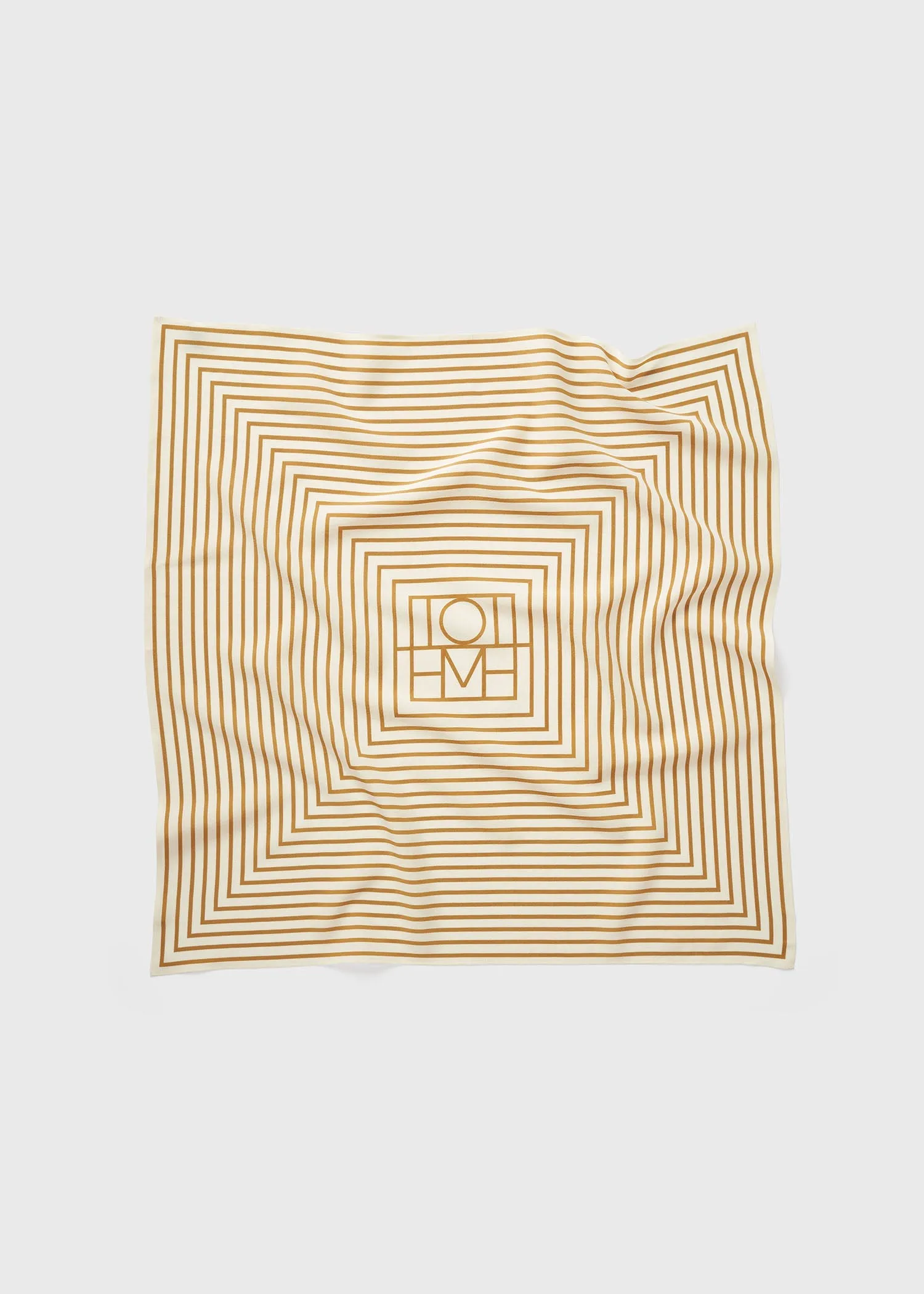 Signature monogram silk scarf bone sold by Toteme product image thumbnail 2