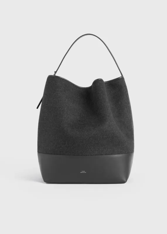 Belted doublé tote grey sold by Toteme