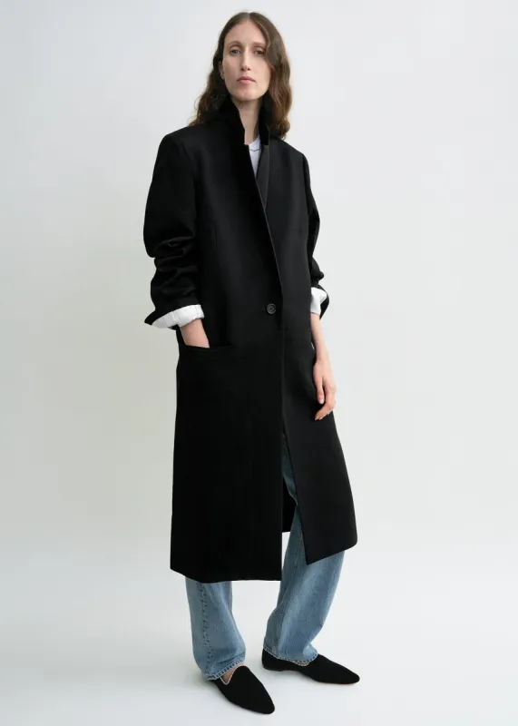 Classic tailored coat black sold by Toteme