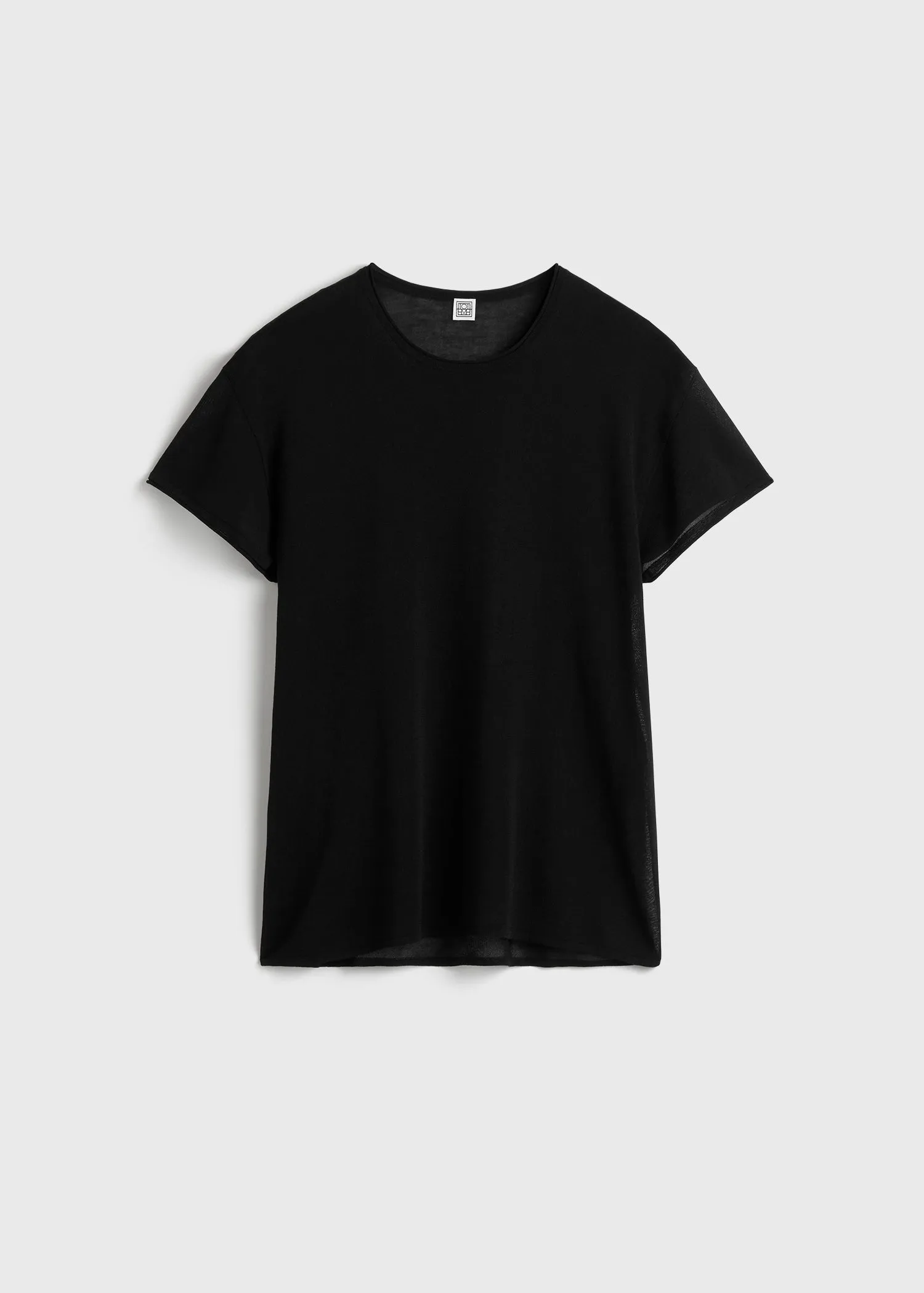 Silk tee black sold by Toteme product image thumbnail 5