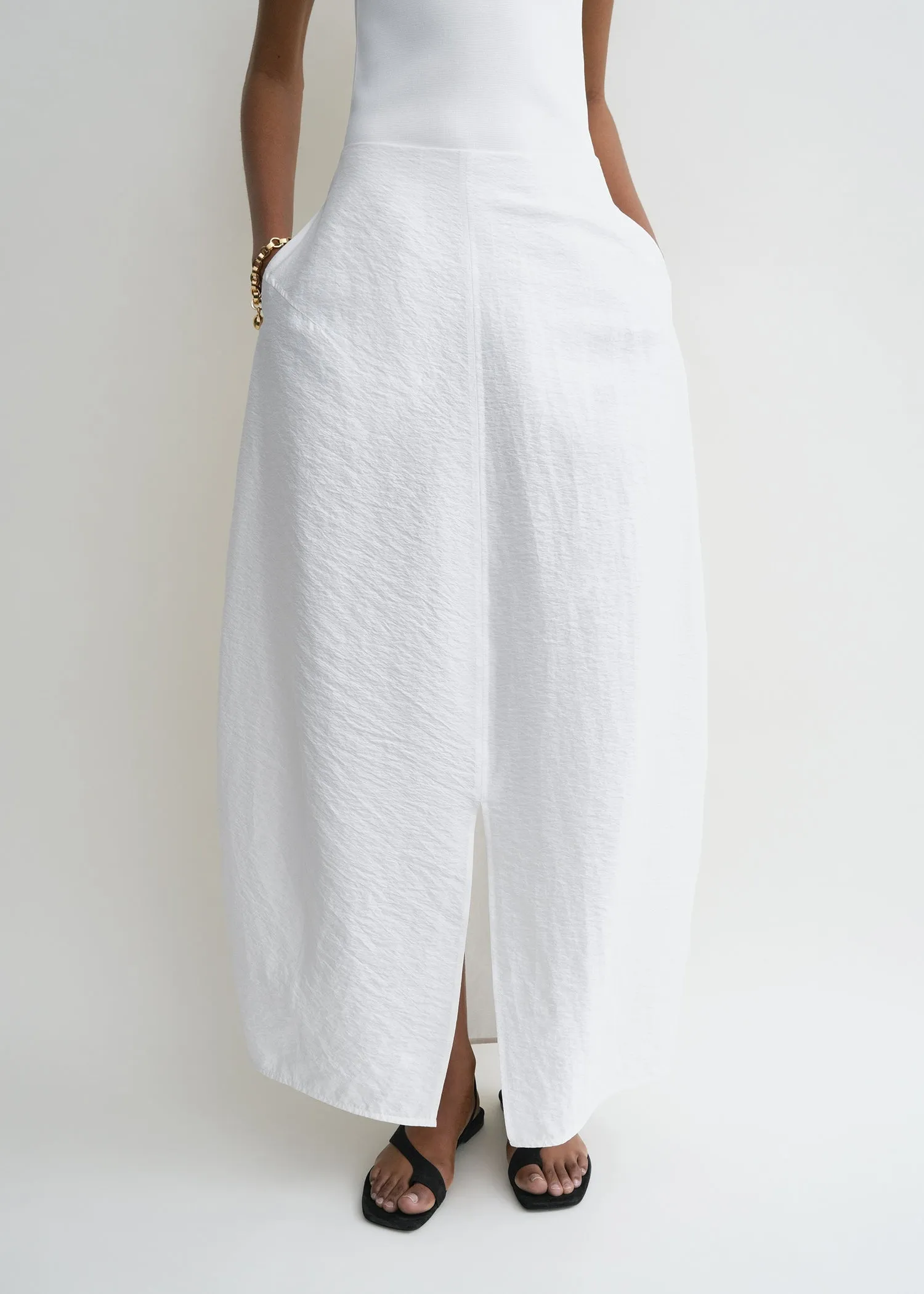 Parachute skirt white sold by Toteme product image thumbnail 4